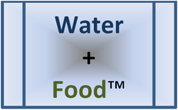 Picture of Water + Food (tm) logo